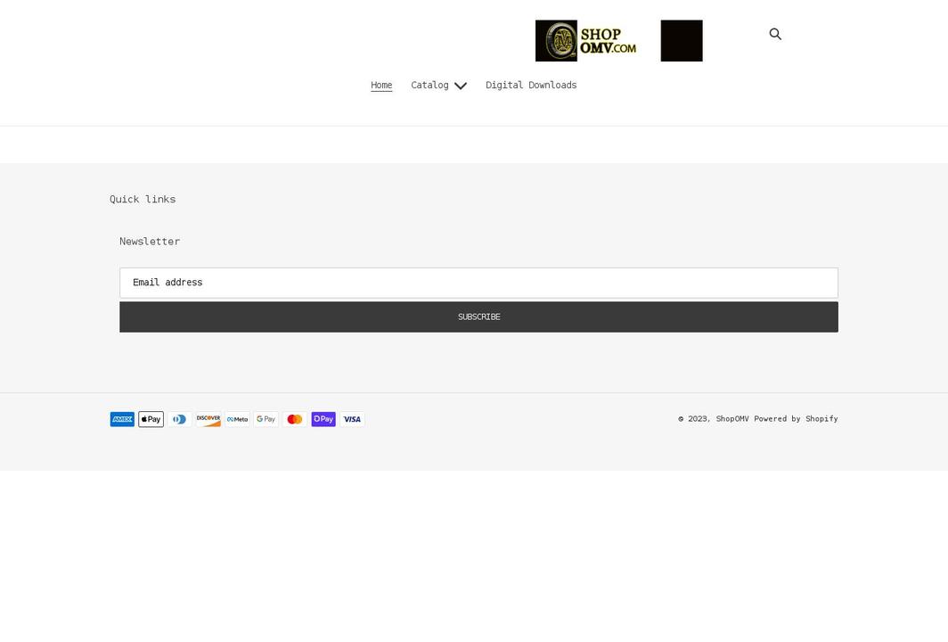 shopomv.com shopify website screenshot