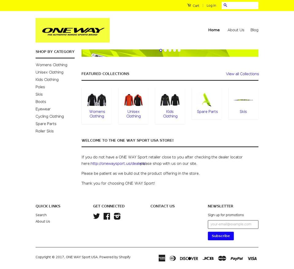 classic Shopify theme site example shoponeway.com