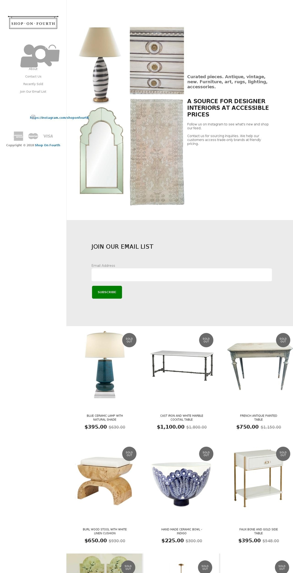 shoponfourth.com — Shopify storefront screenshot