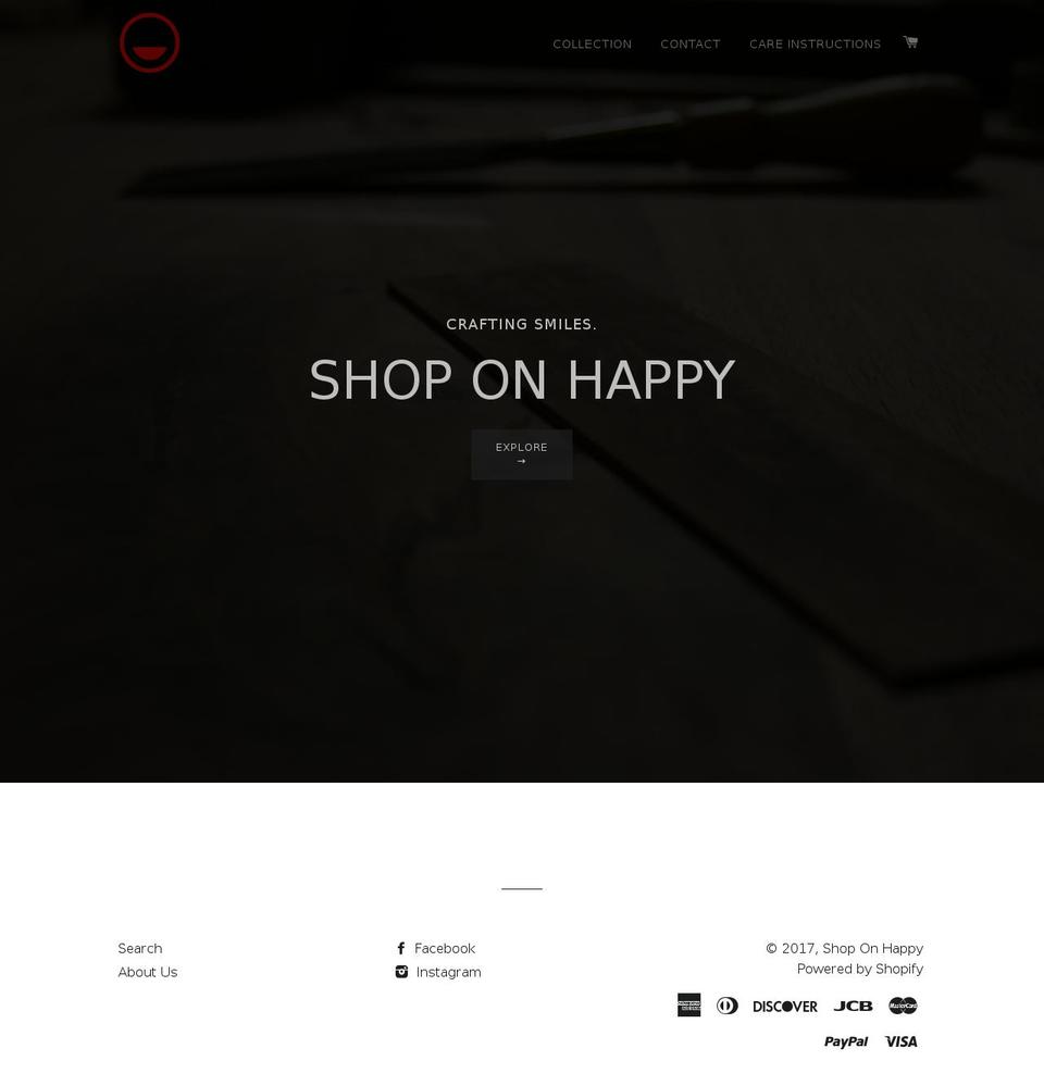 shoponhappy.com shopify website screenshot