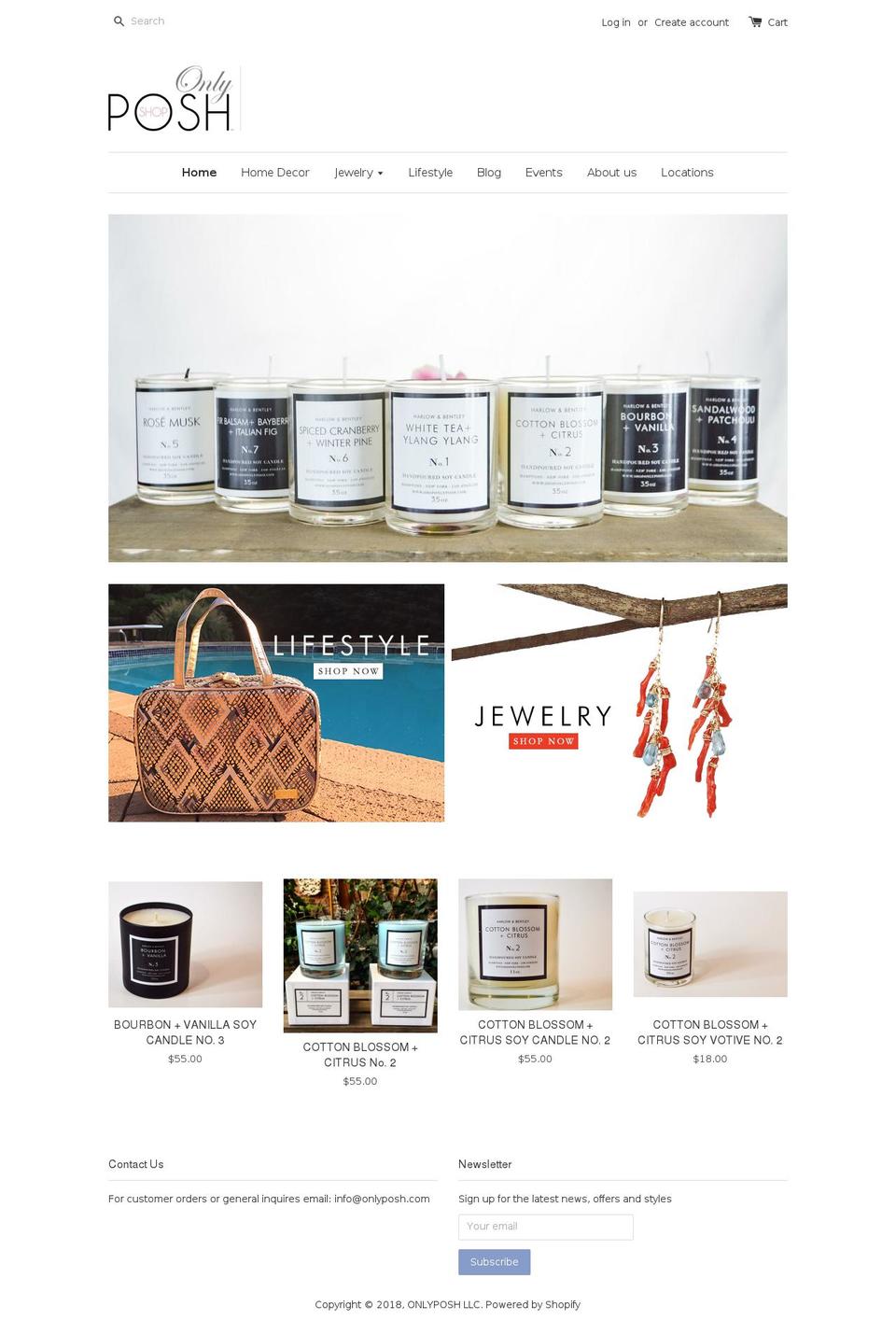 shoponlyposh.com shopify website screenshot