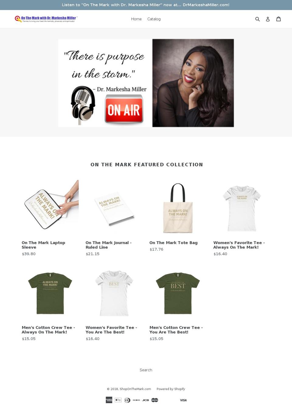 shoponthemark.com — Shopify storefront screenshot