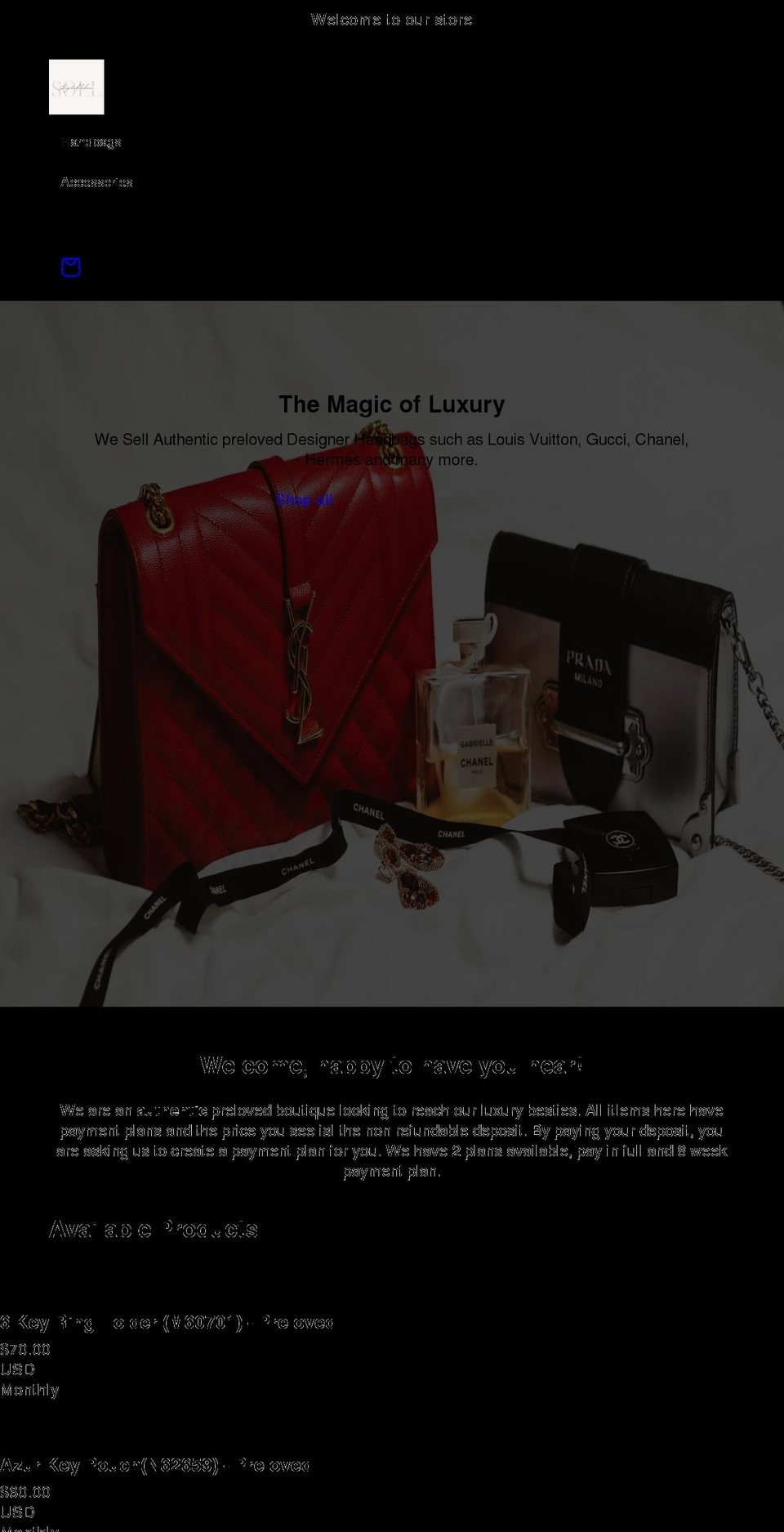 shopoohlaluxe.com shopify website screenshot