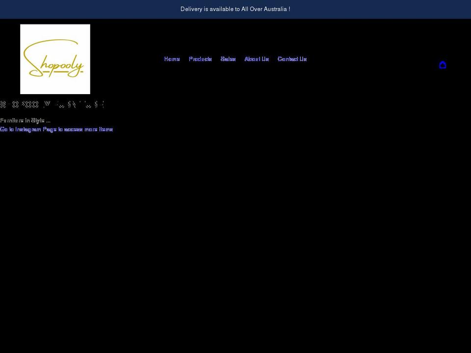 shopooly.com.au shopify website screenshot