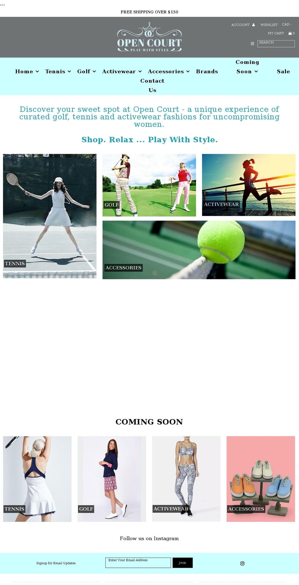 shopopencourt.com shopify website screenshot
