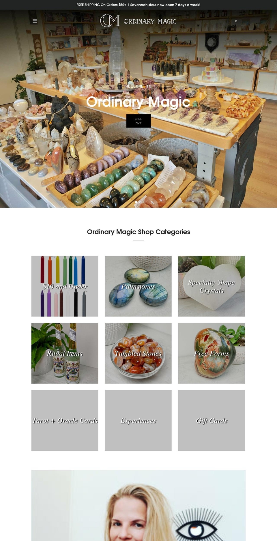 shopordinarymagic.com shopify website screenshot