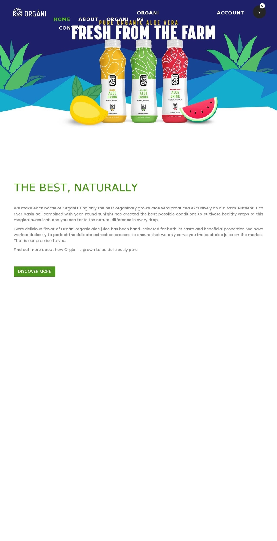 shoporgani.com shopify website screenshot