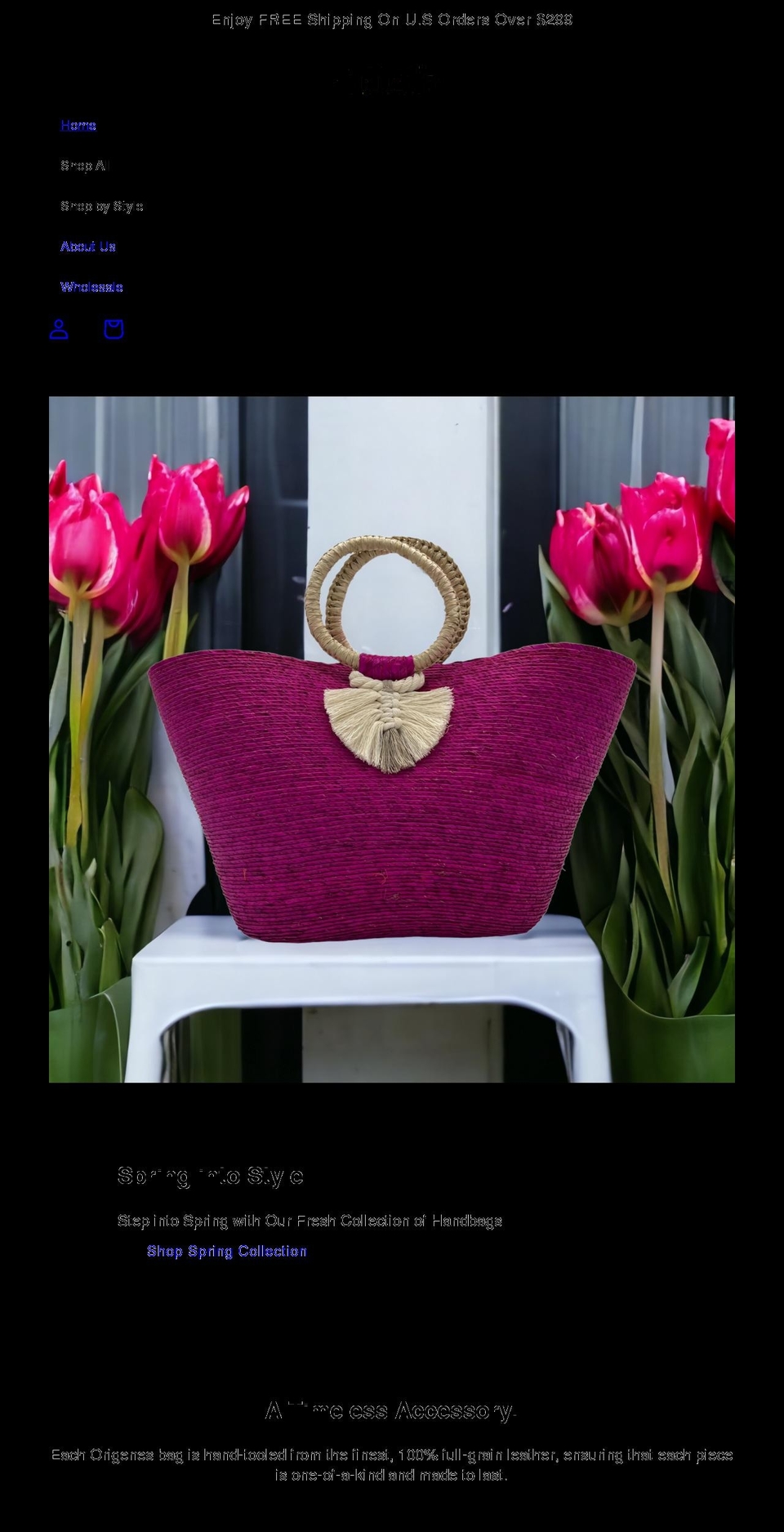shoporigenes.com shopify website screenshot