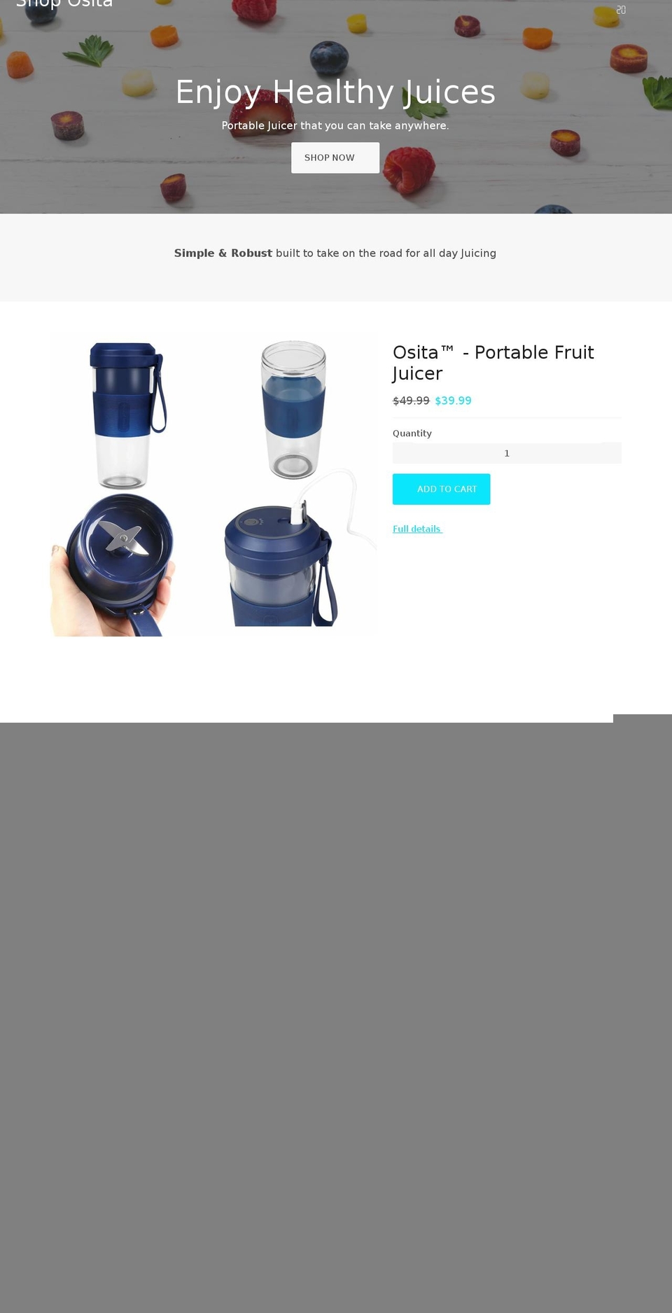 shoposita.com shopify website screenshot