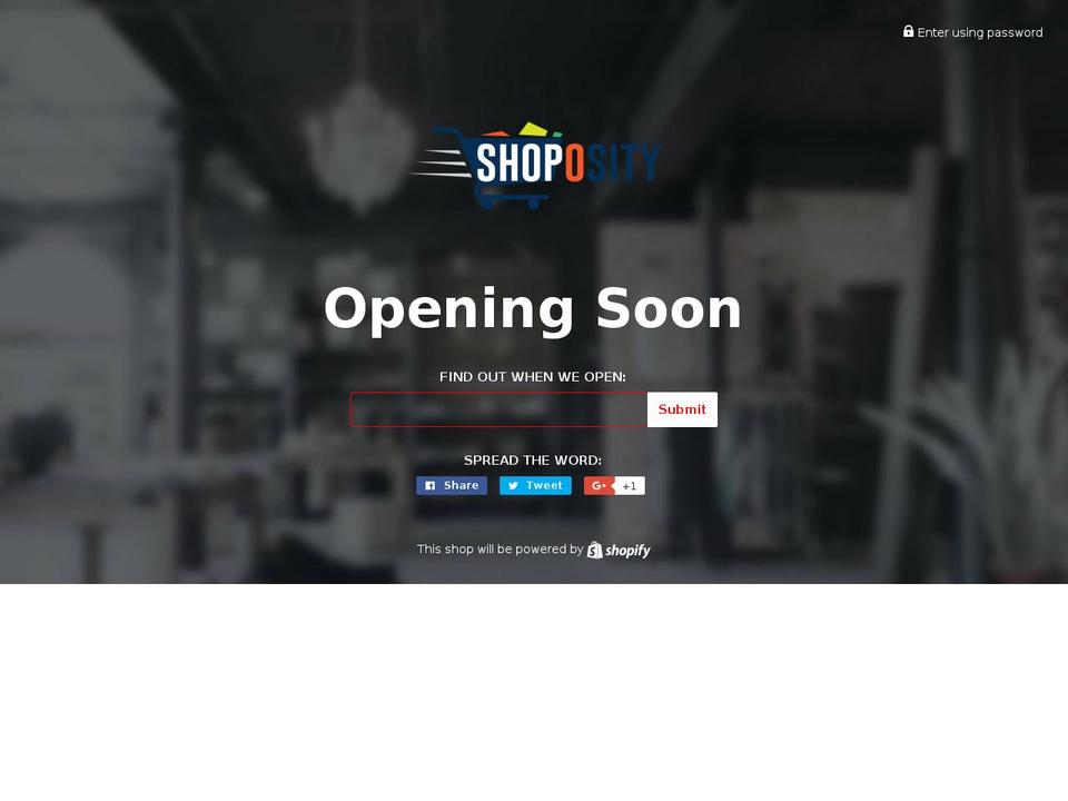 shoposity.com — Shopify storefront screenshot