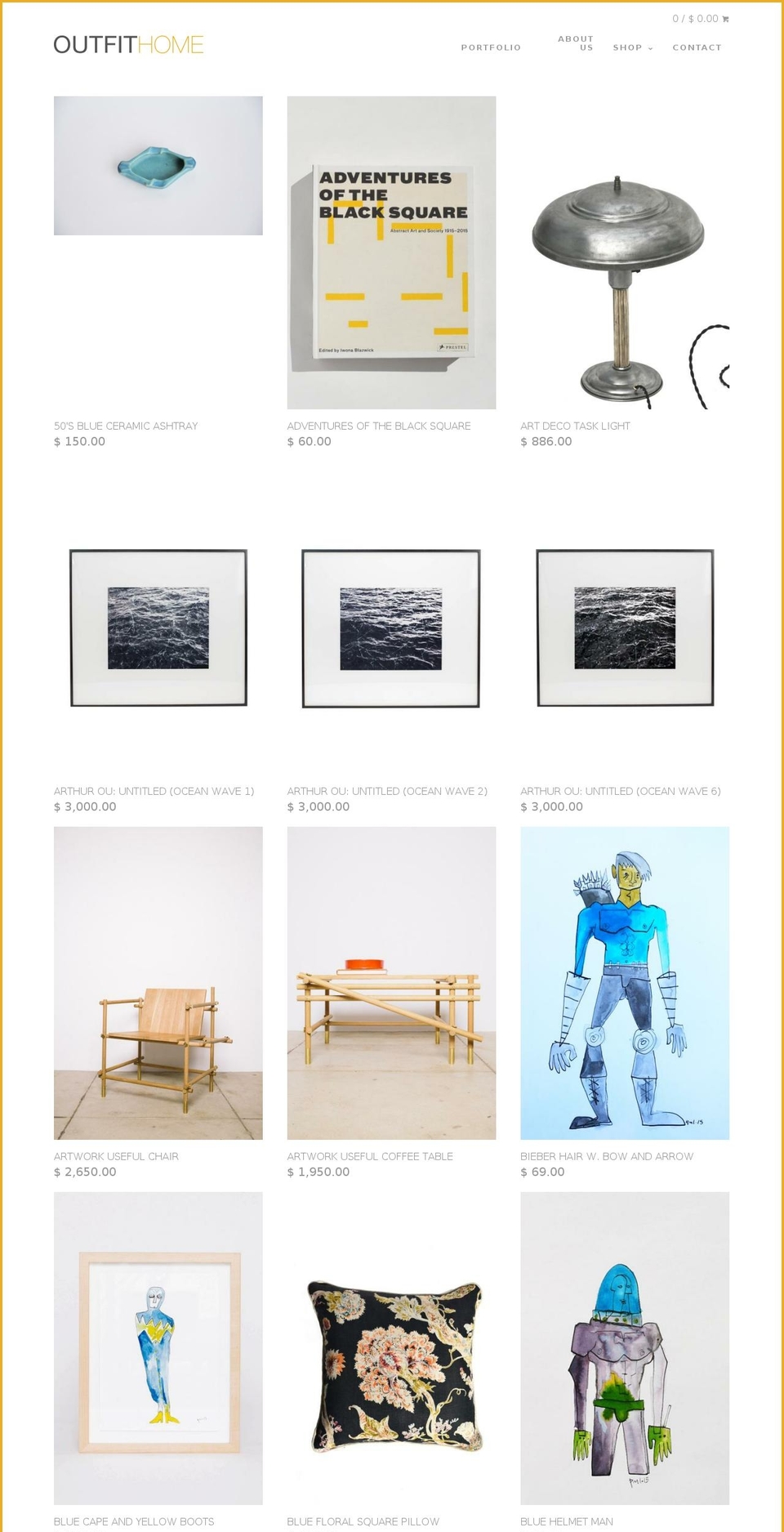 shopoutfithome.com shopify website screenshot