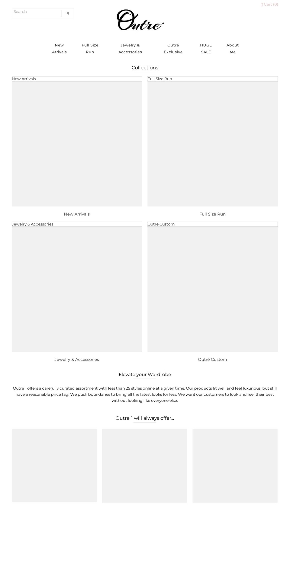 shopoutre.com shopify website screenshot