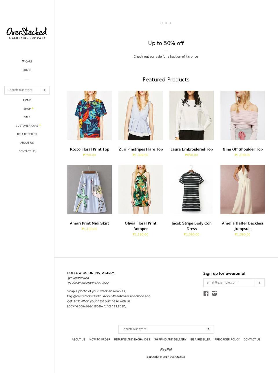 shopoverstacked.com shopify website screenshot