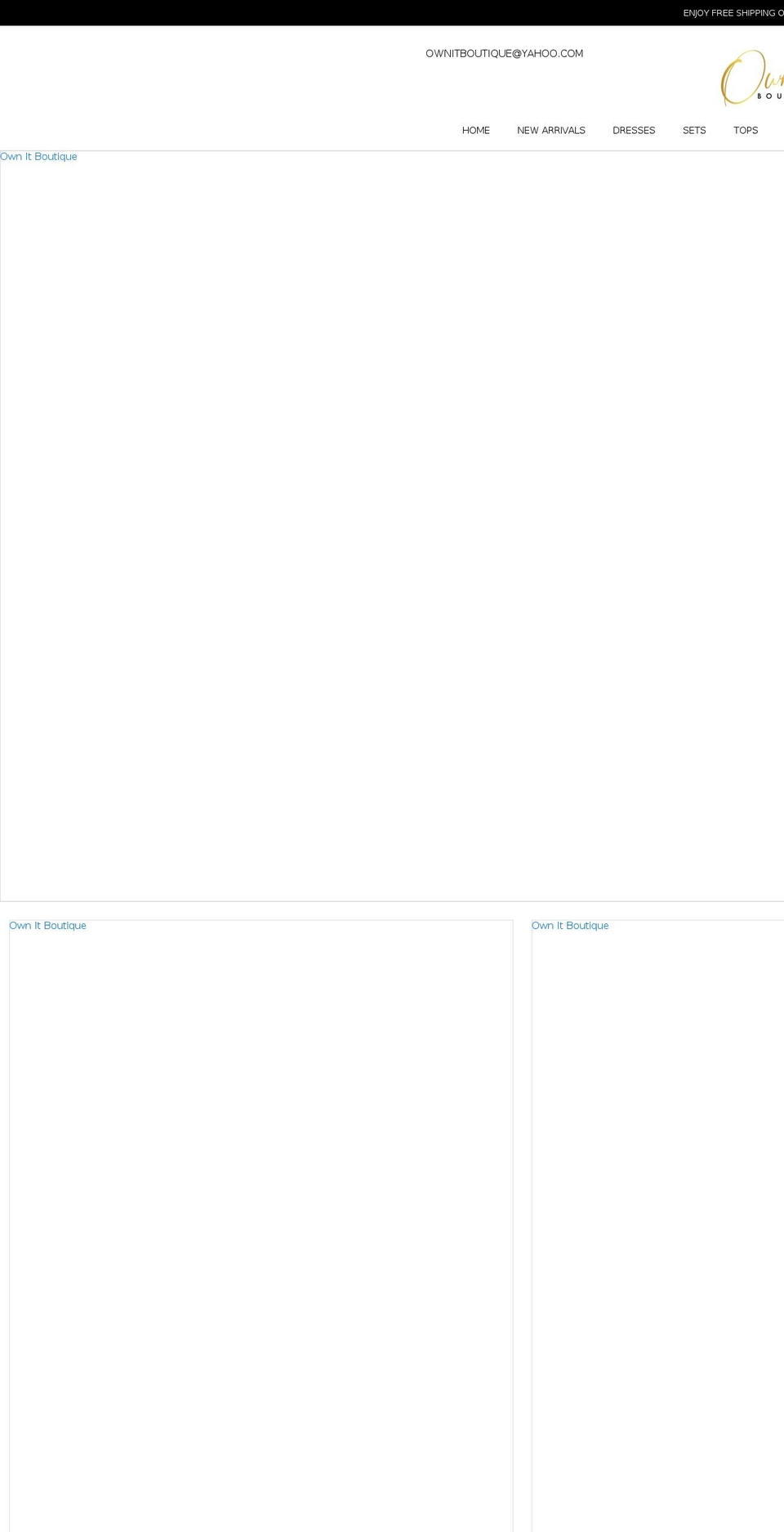 shopownitboutique.com — Shopify storefront screenshot