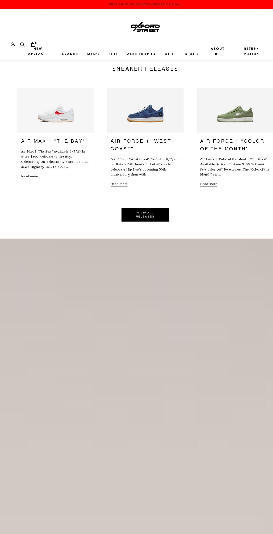 shopoxfordstreet.com shopify website screenshot