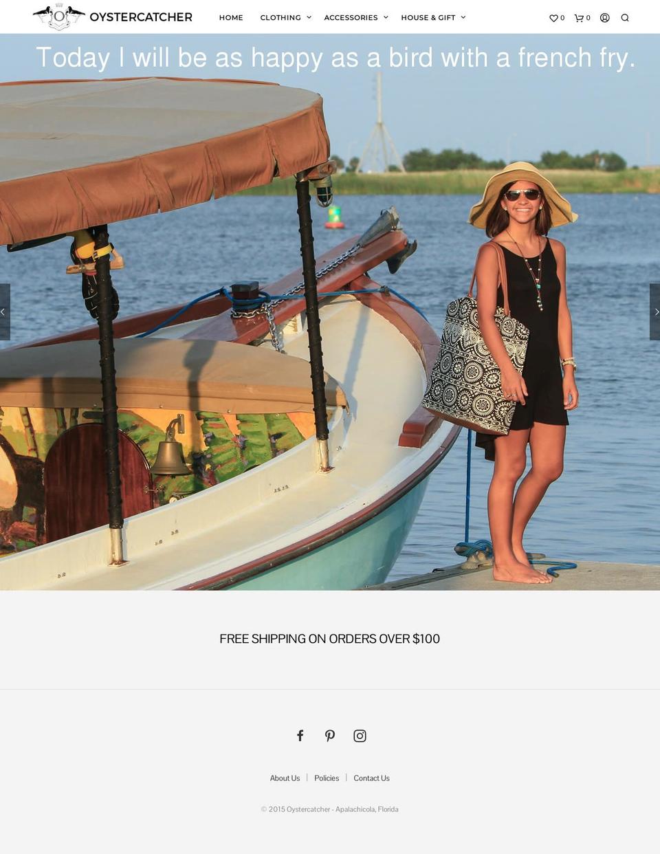 shopoystercatcher.com shopify website screenshot