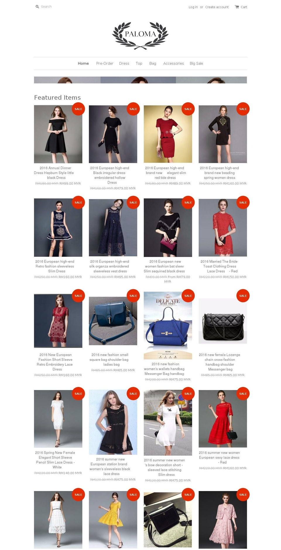 shoppaloma.com shopify website screenshot