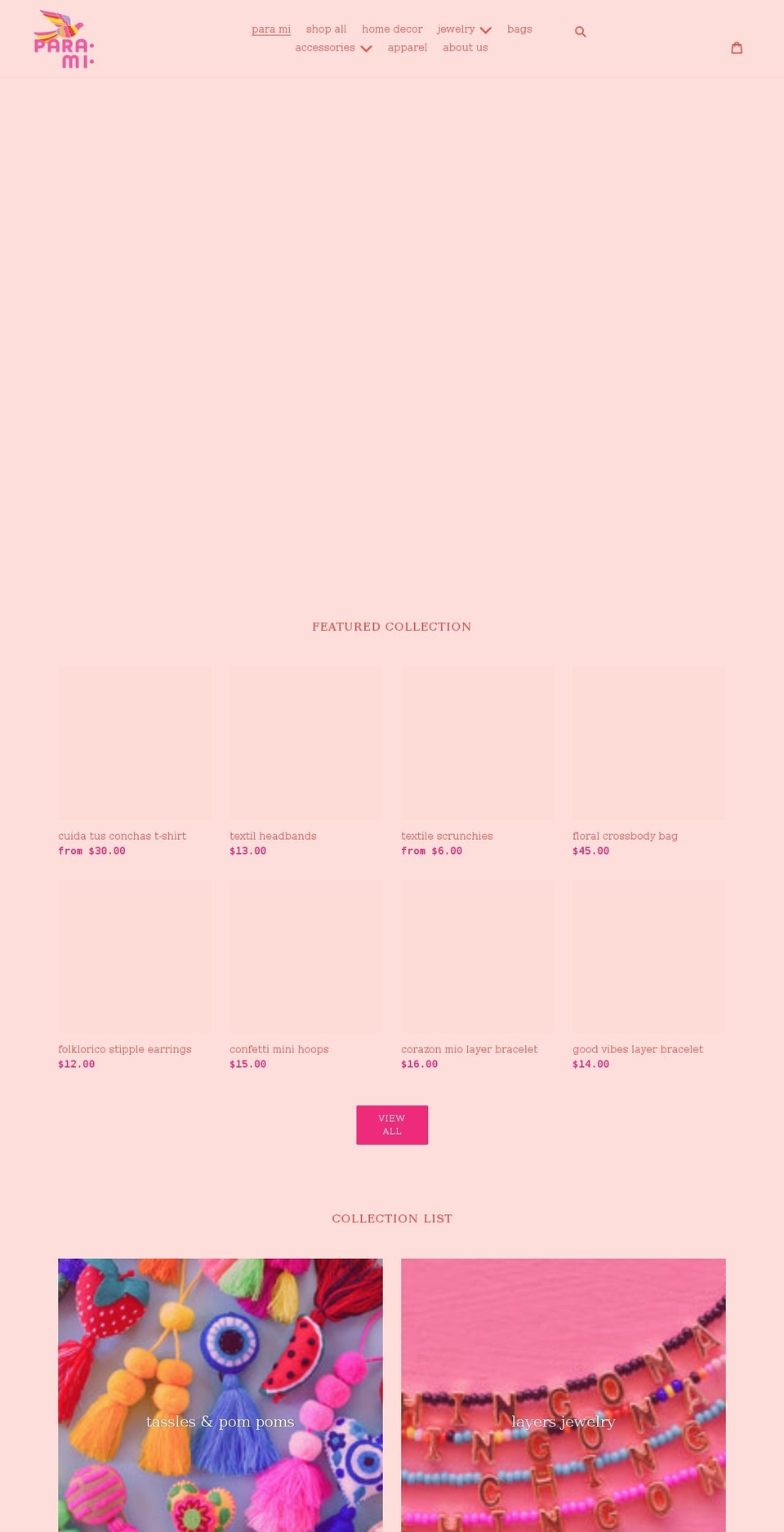 shopparami.com shopify website screenshot