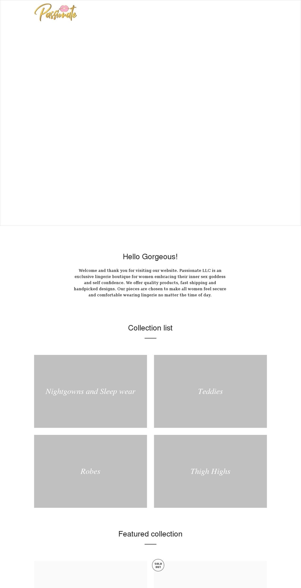 shoppassionate.com shopify website screenshot