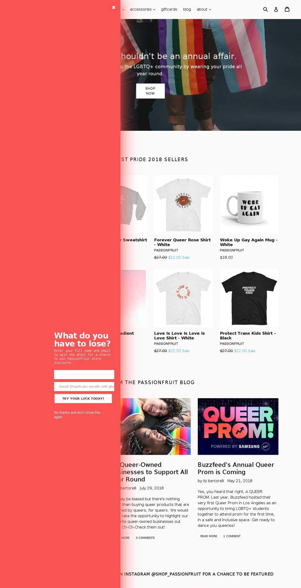 shoppassionfruit.com shopify website screenshot