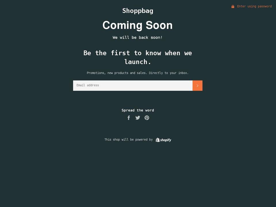 shoppbag.com shopify website screenshot