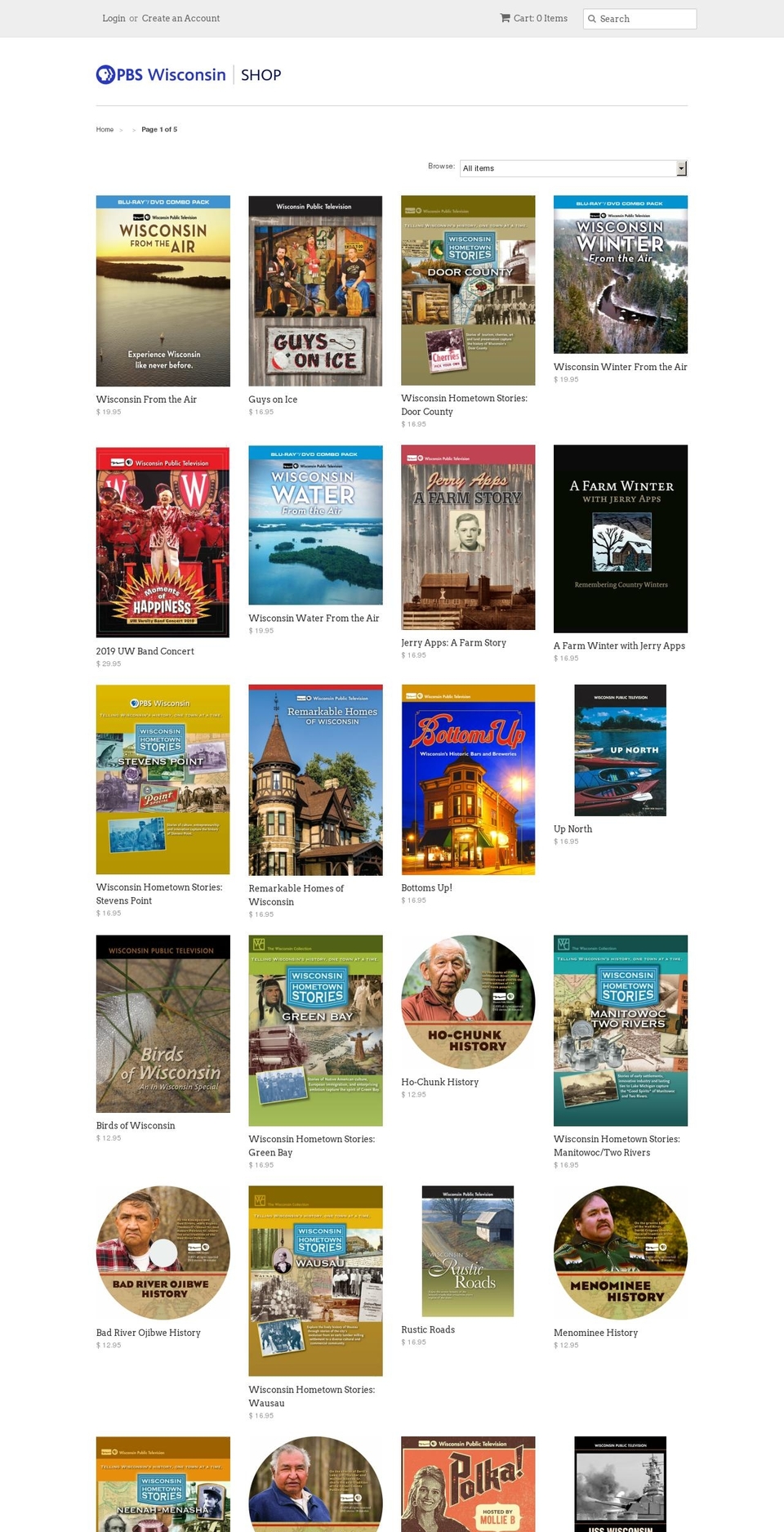 shoppbswisconsin.org shopify website screenshot