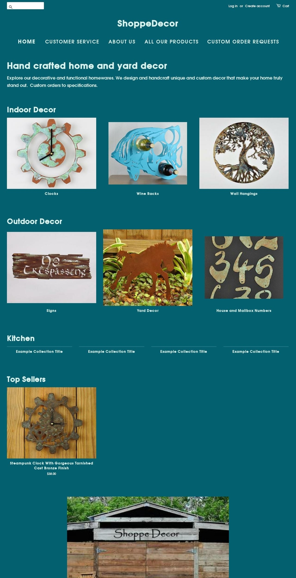 shoppedecor.com — Shopify storefront screenshot