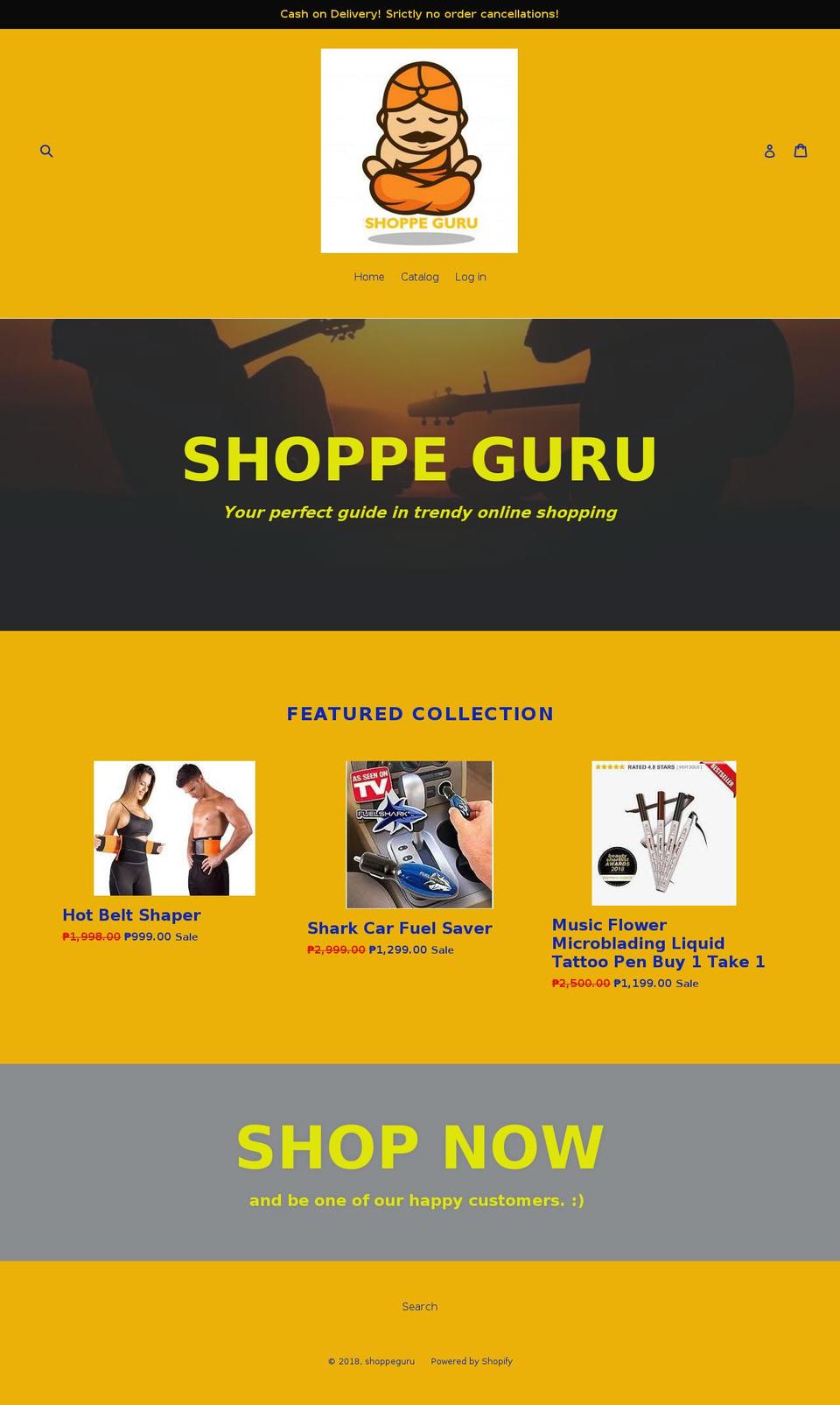shoppeguru.com — Shopify storefront screenshot