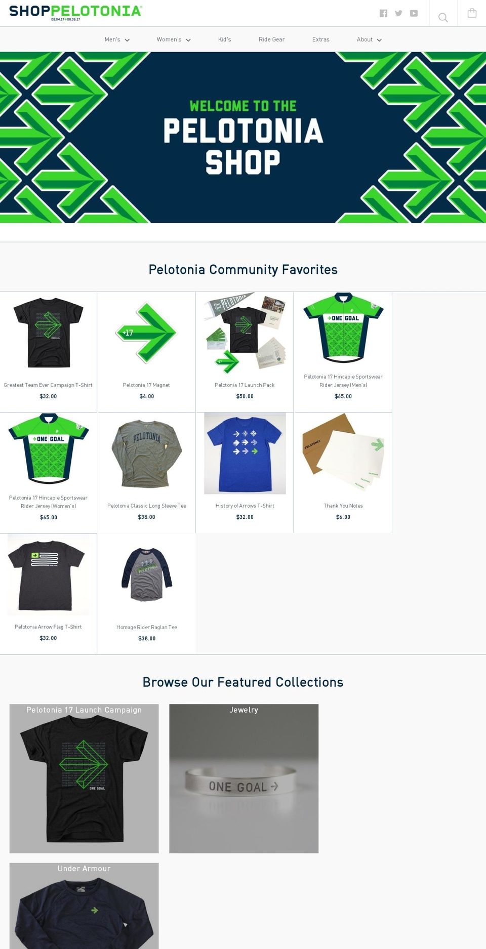 shoppelotonia.org shopify website screenshot