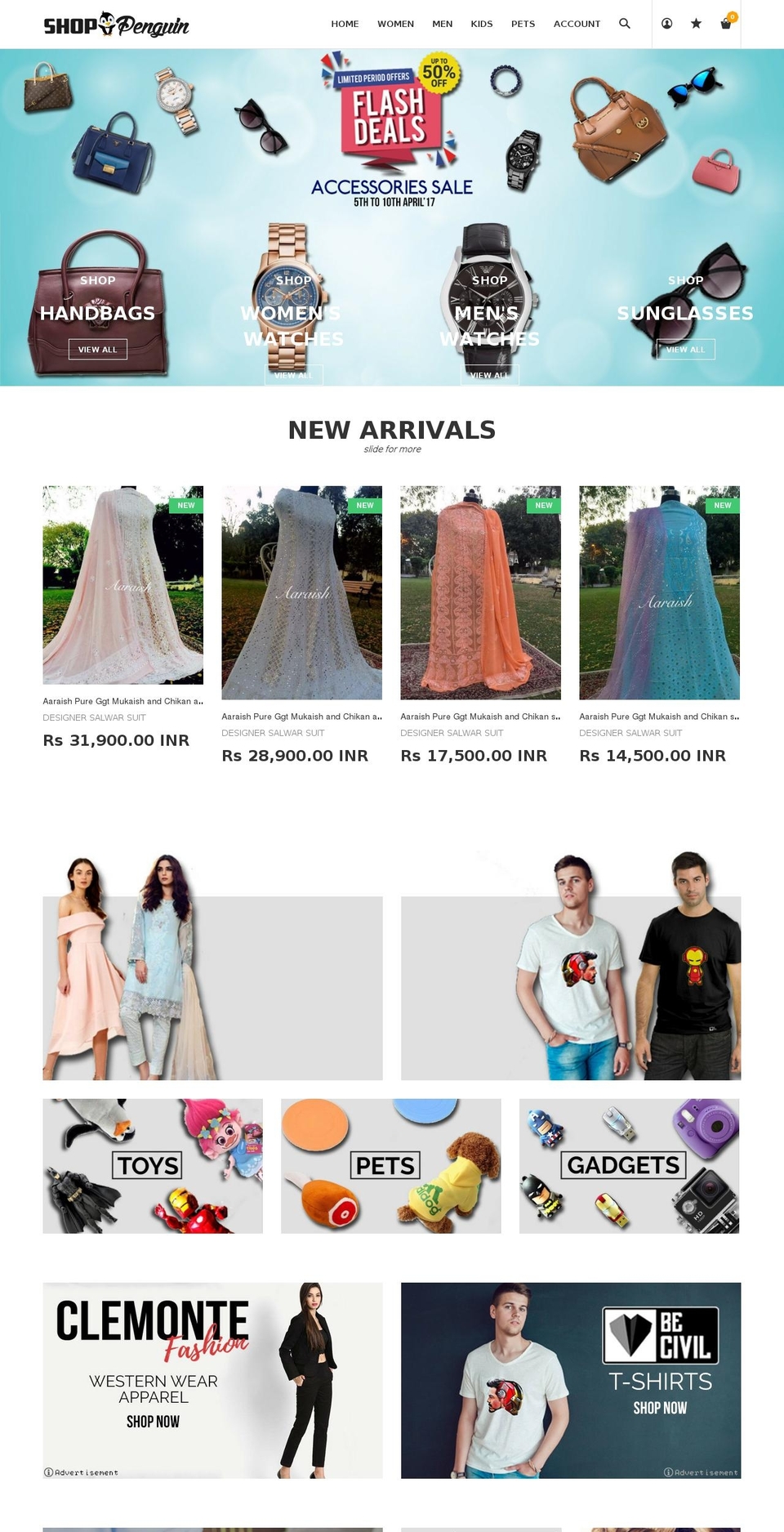 shoppenguin.in shopify website screenshot