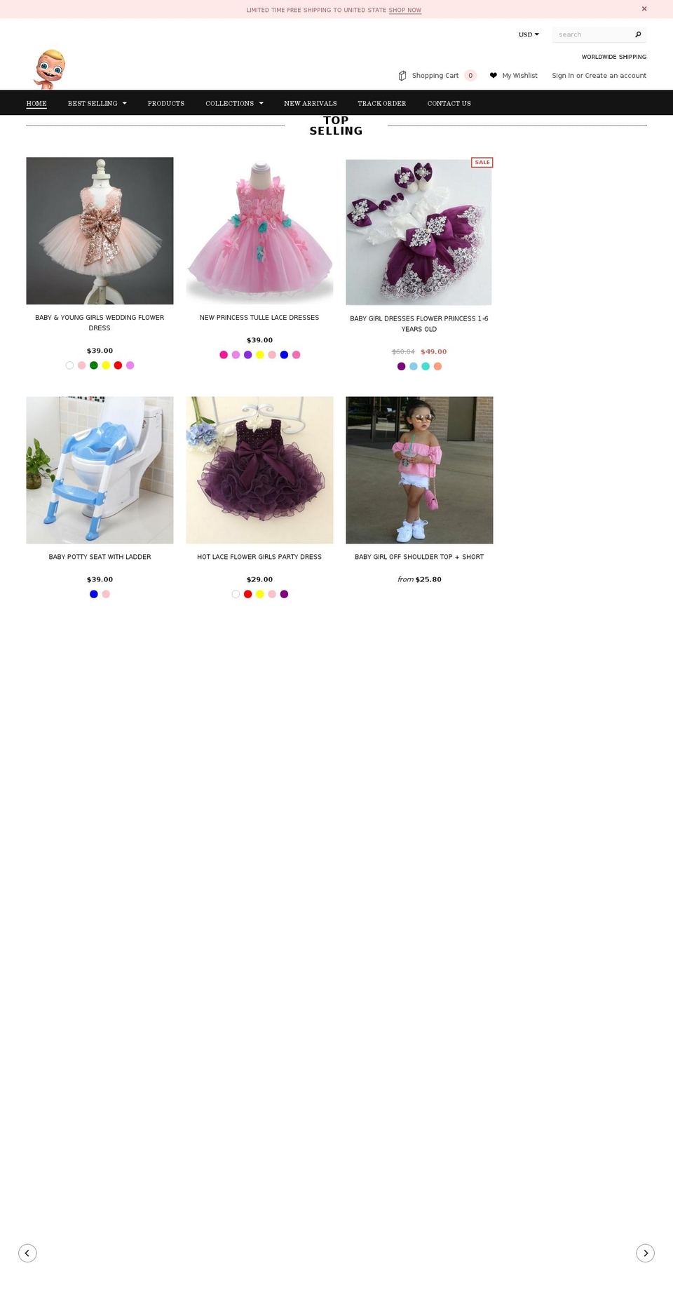 shopperbaby.com — Shopify storefront screenshot