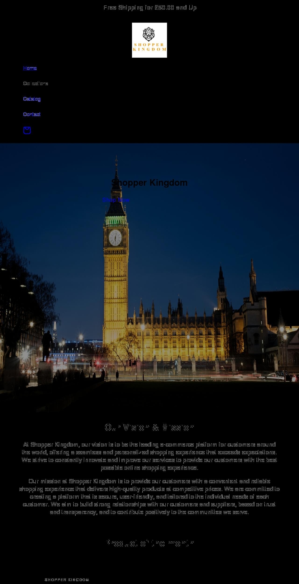 shopperkingdom.com shopify website screenshot