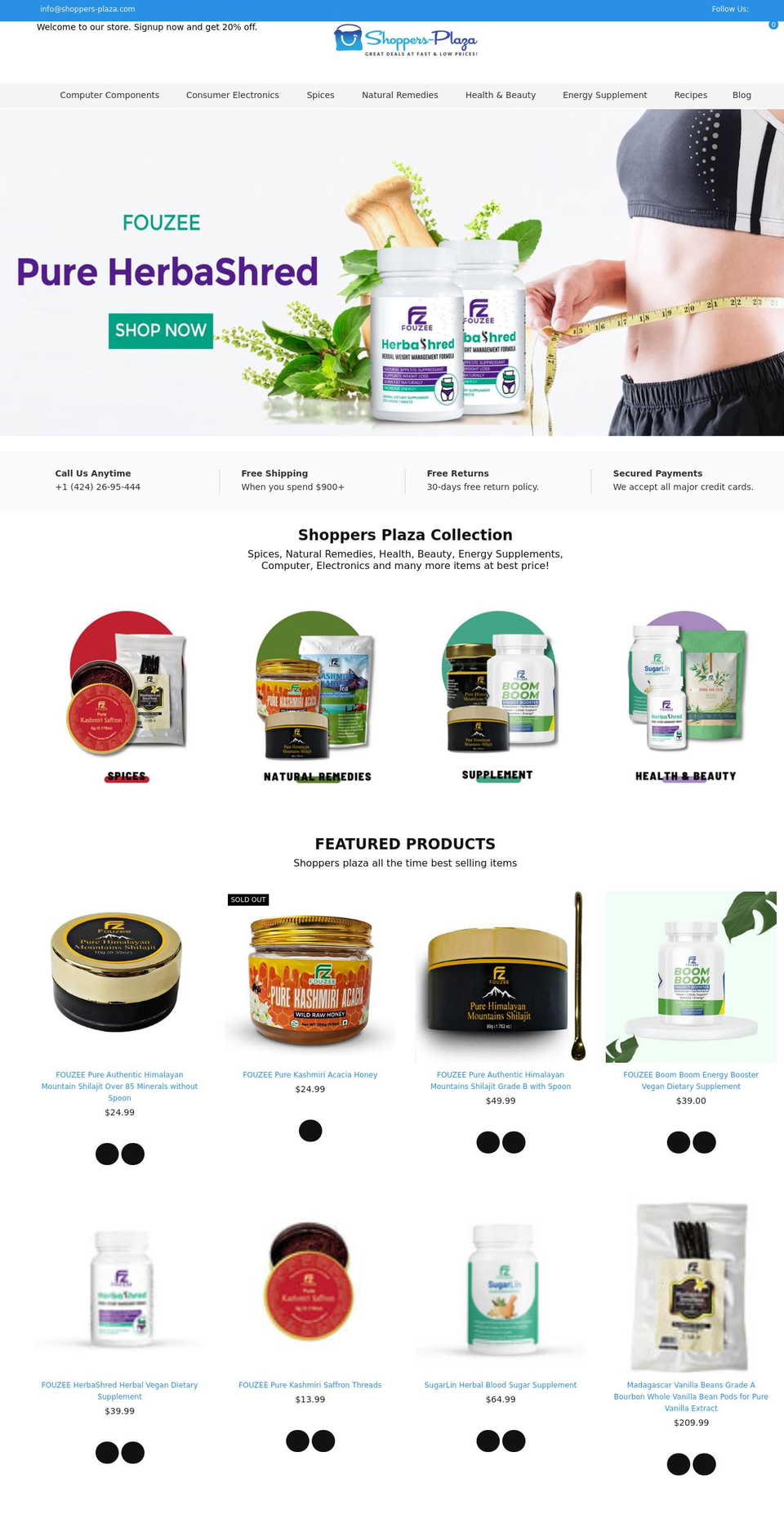 shoppers-plaza.com shopify website screenshot