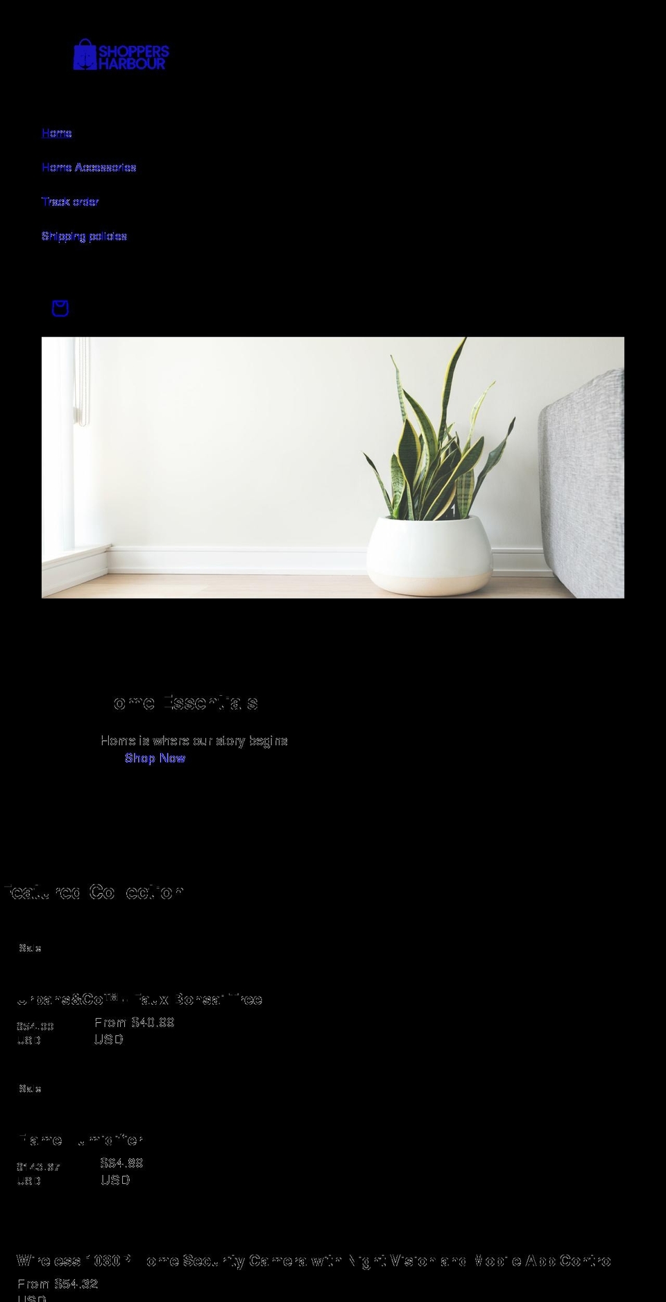shoppersharbour.com shopify website screenshot