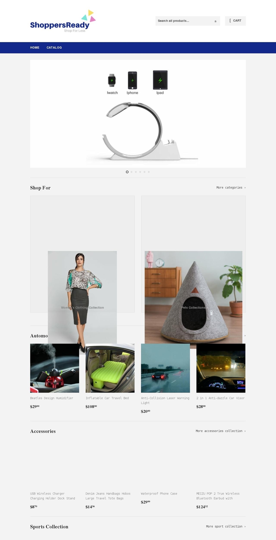 shoppersready.com shopify website screenshot
