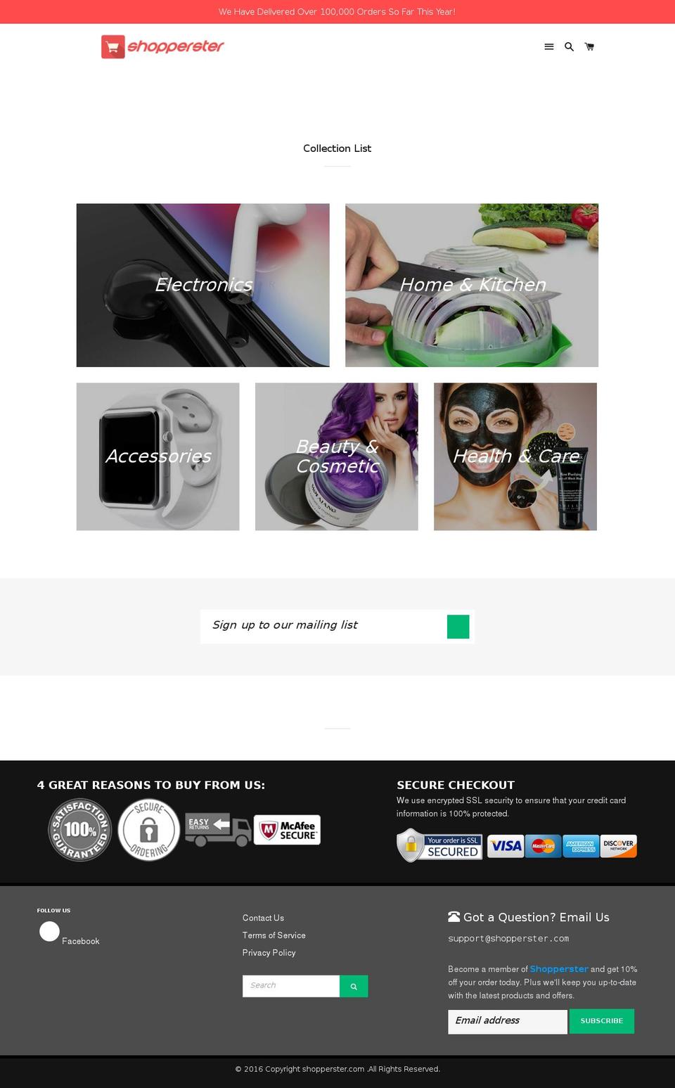 shopperster.com — Shopify storefront screenshot