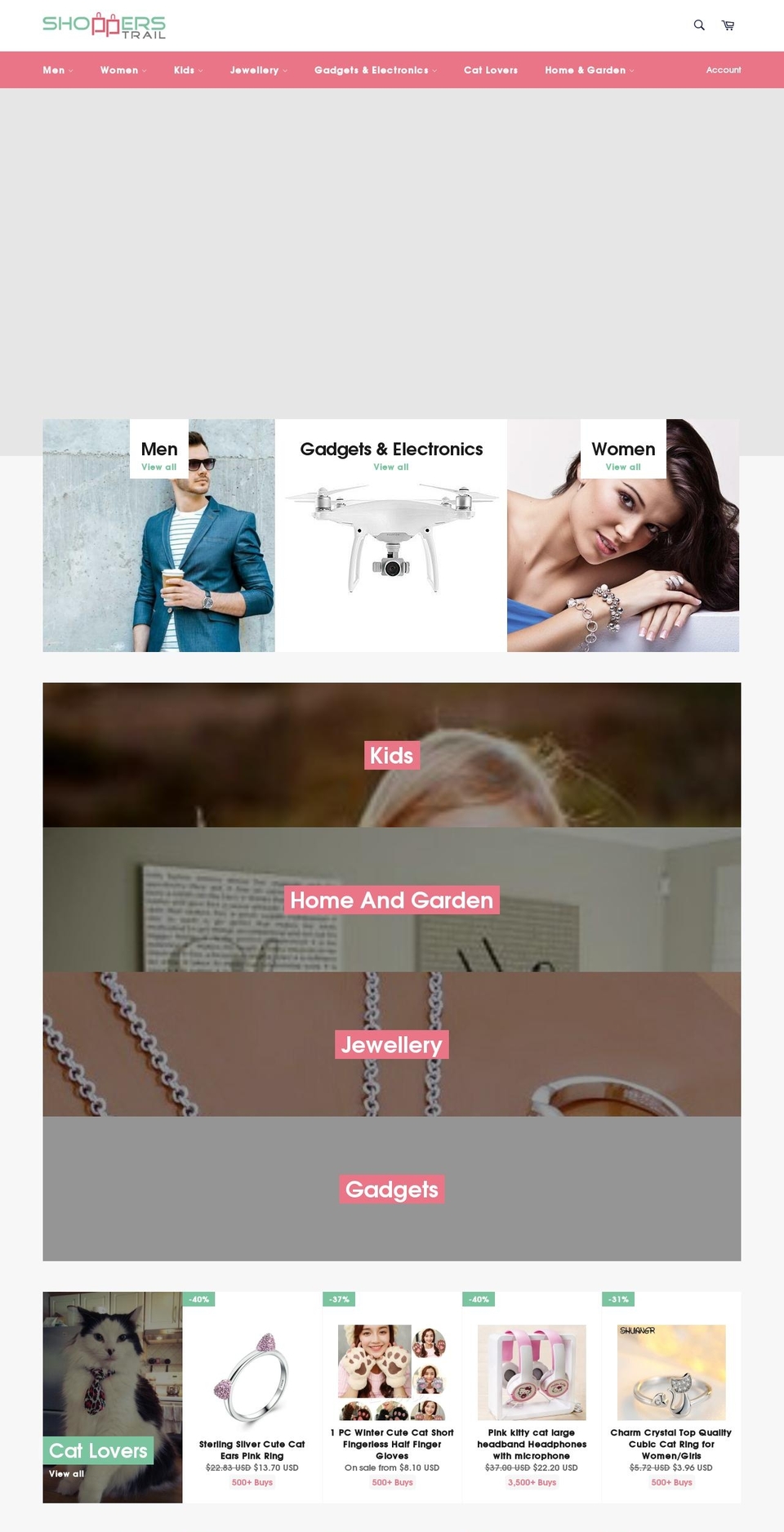 shopperstrail.com — Shopify storefront screenshot
