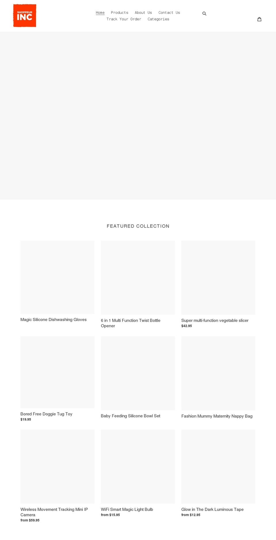 shoppeurinc.com shopify website screenshot