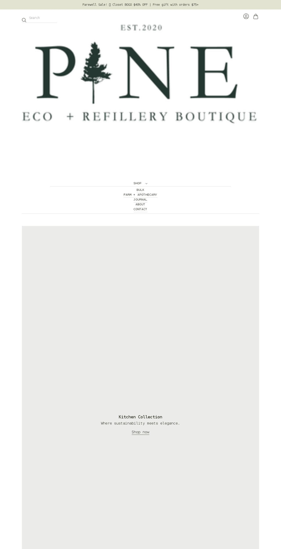 shoppineboutique.com shopify website screenshot