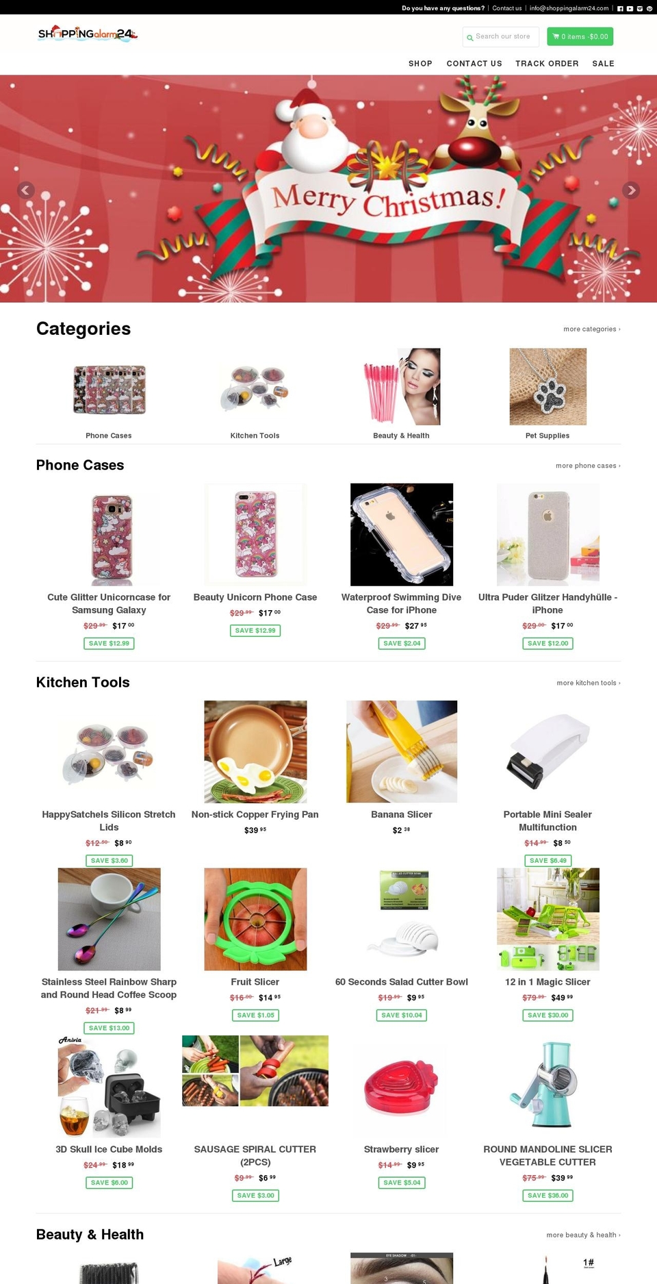 shoppingalarm24.com shopify website screenshot