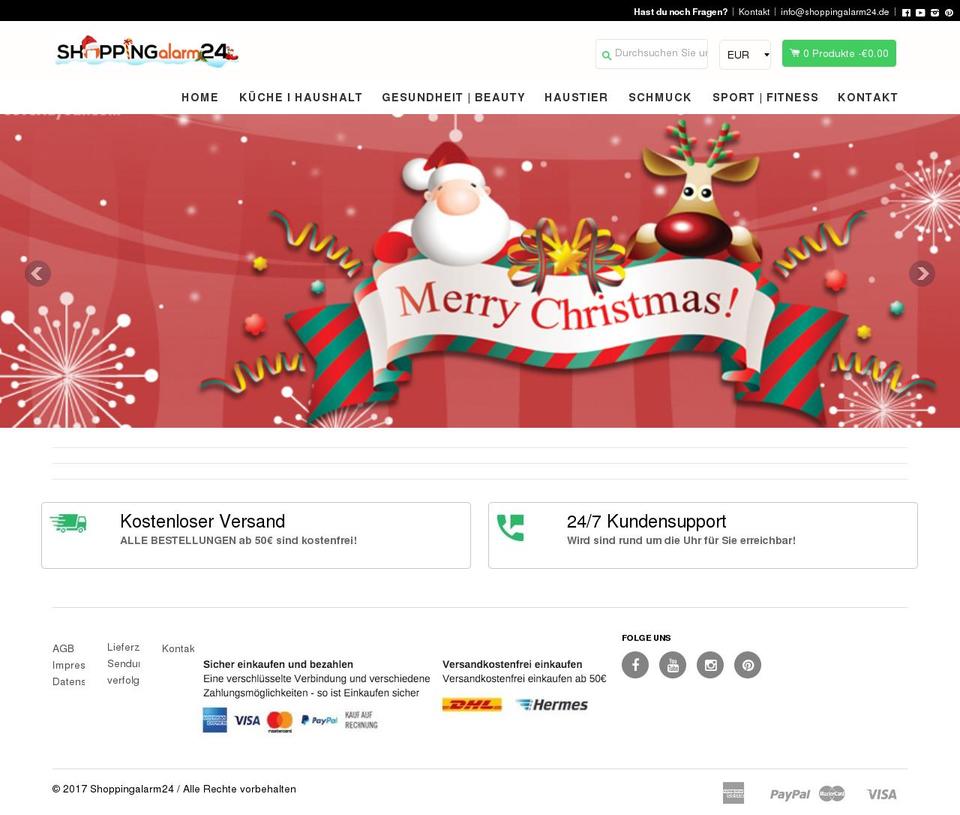 shoppingalarm24.de shopify website screenshot