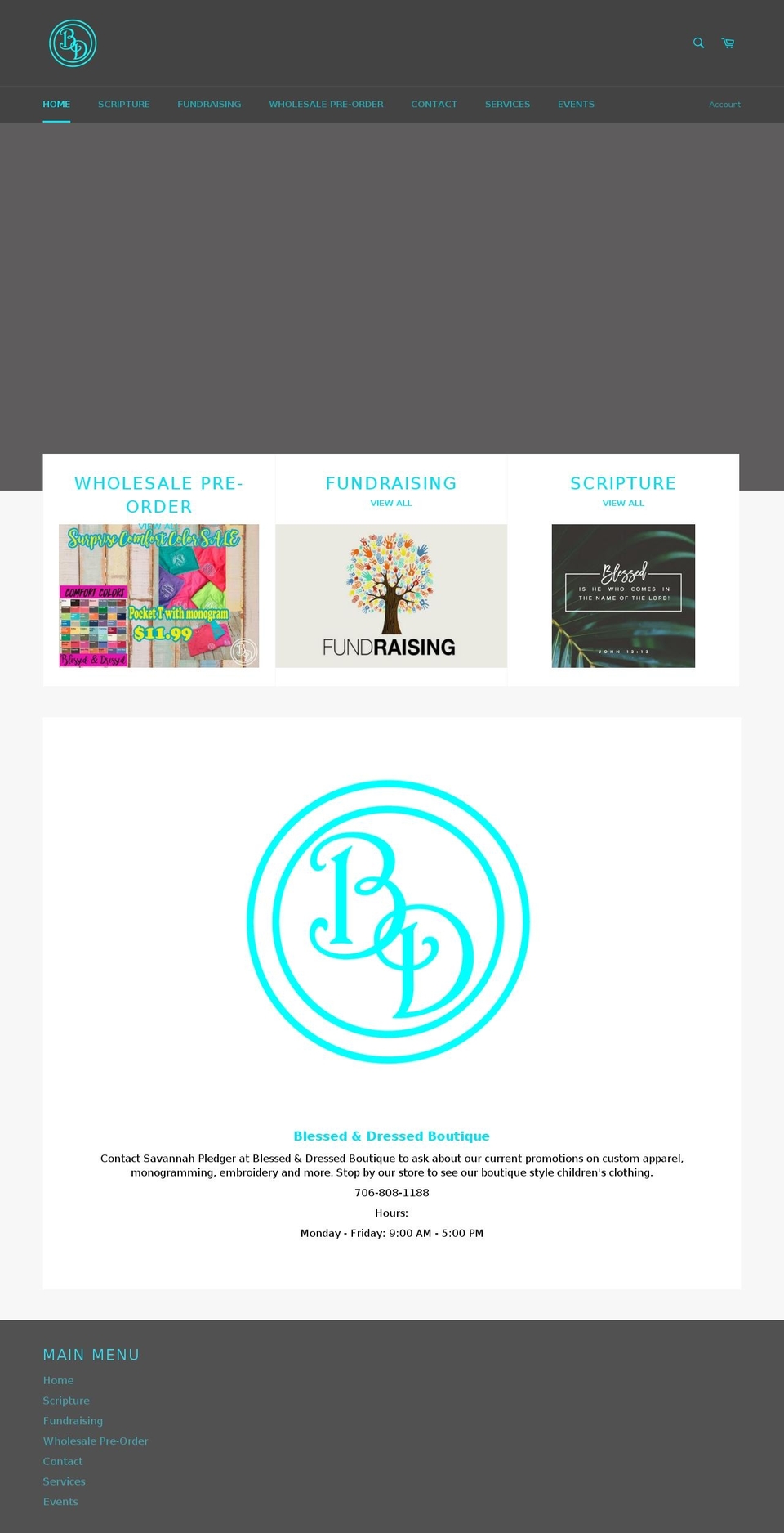 shoppingblessed.com — Shopify storefront screenshot
