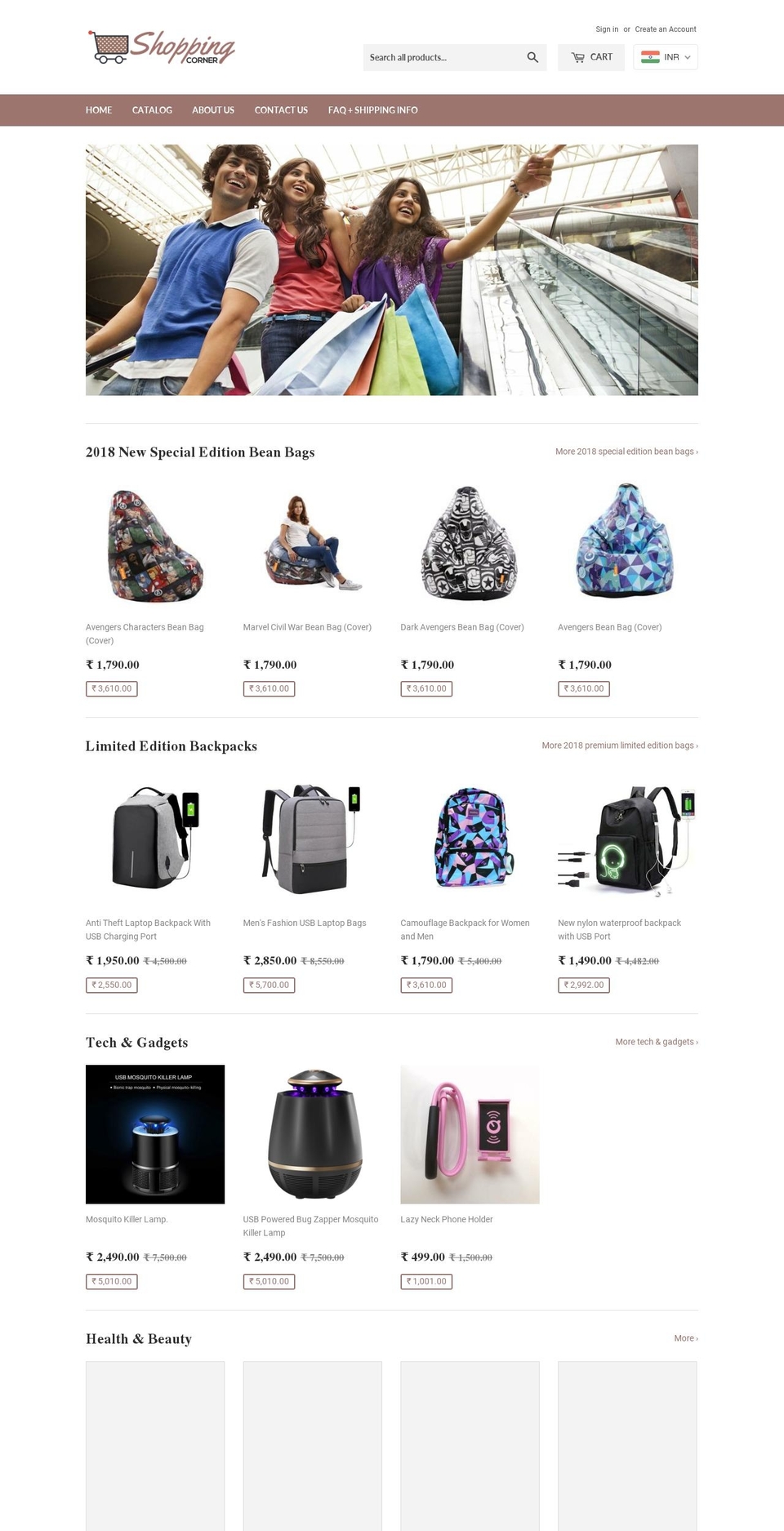 shoppingcorner.in shopify website screenshot