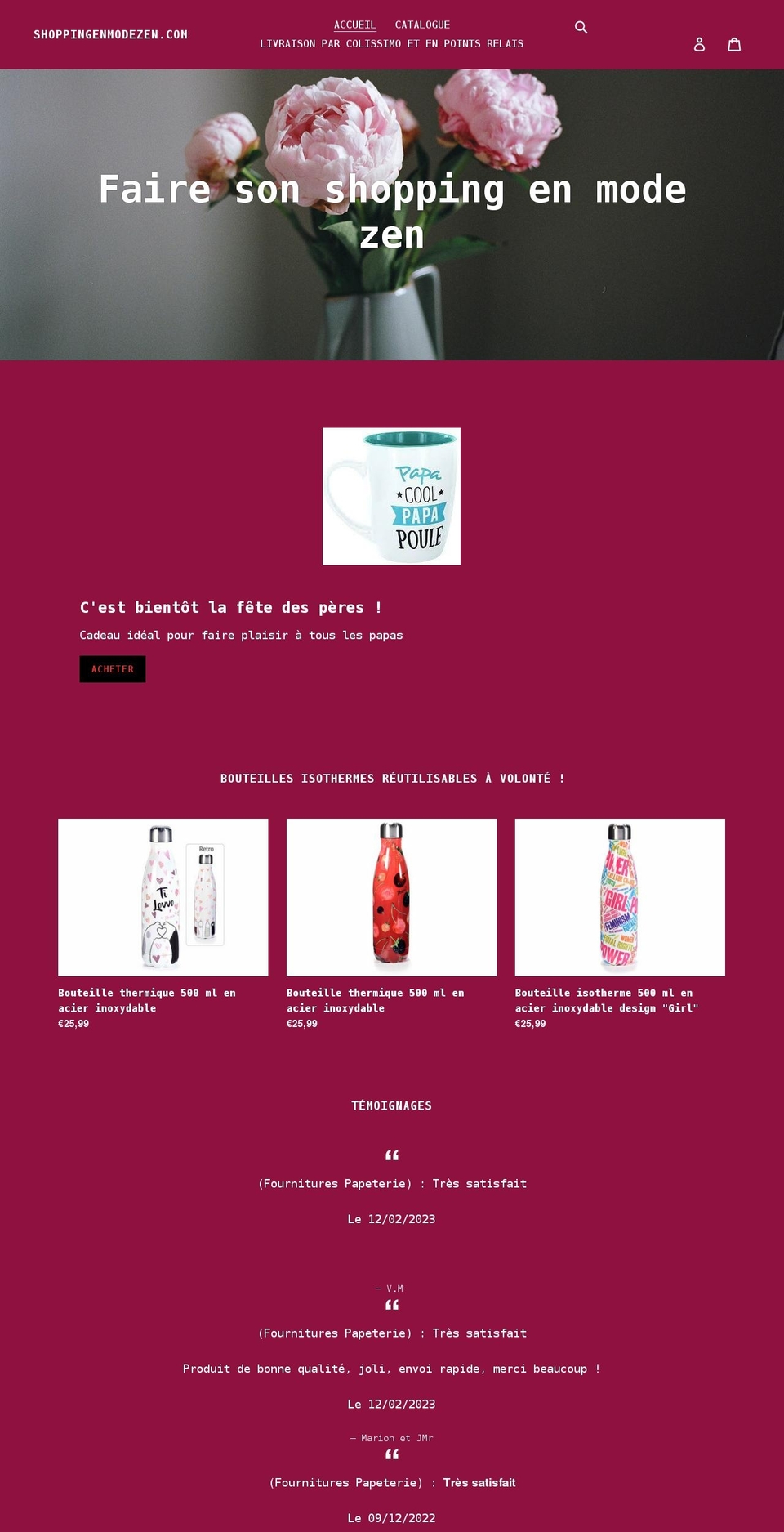 shoppingenmodezen.com shopify website screenshot