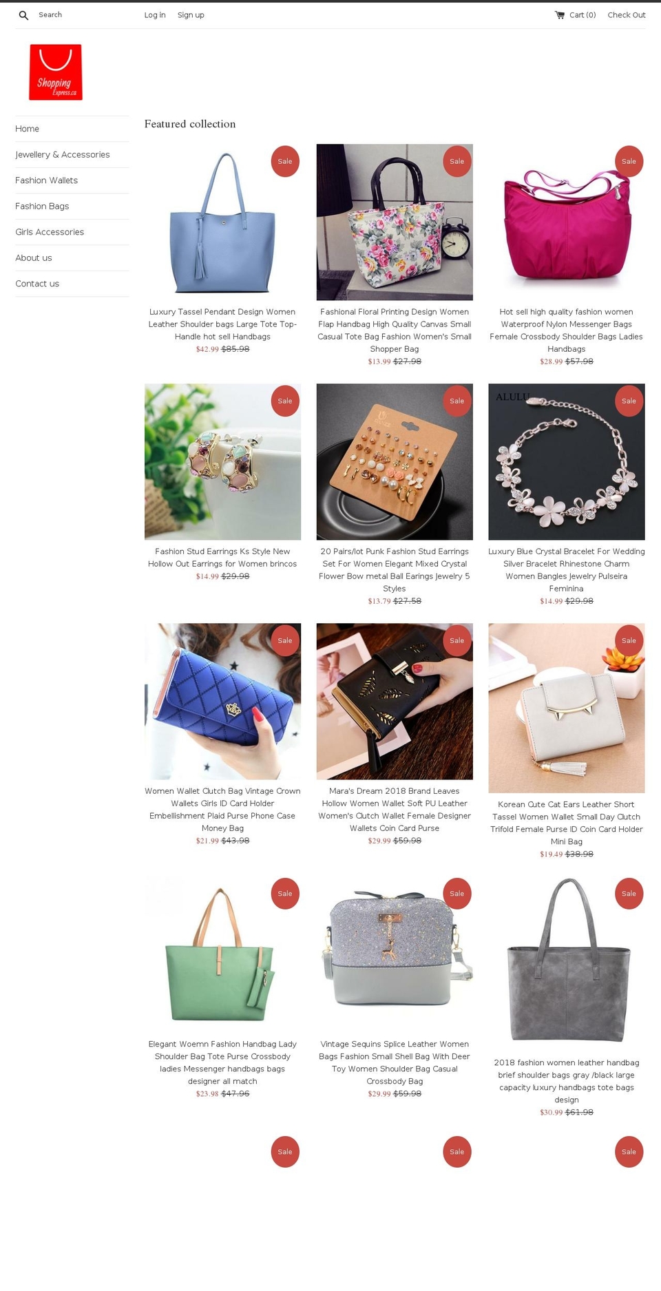 shoppingexpress.ca shopify website screenshot