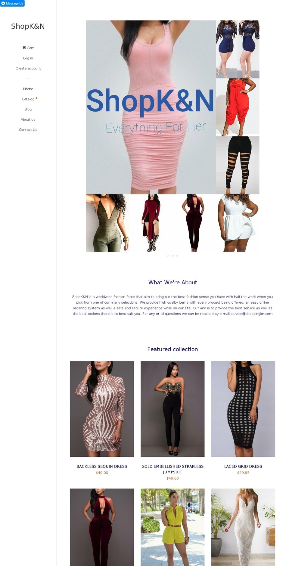 shoppingkn.com shopify website screenshot