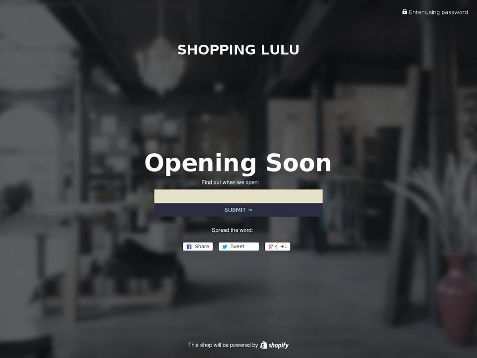 shoppinglulu.com shopify website screenshot