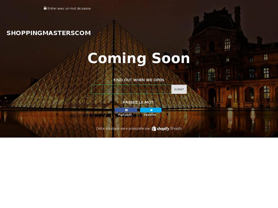 shoppingmasters.com — Shopify storefront screenshot