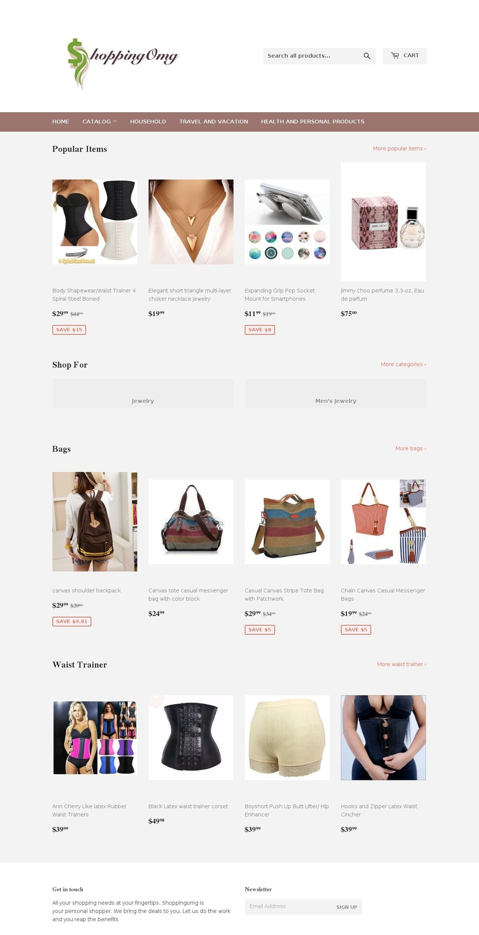 shoppingomg.com shopify website screenshot