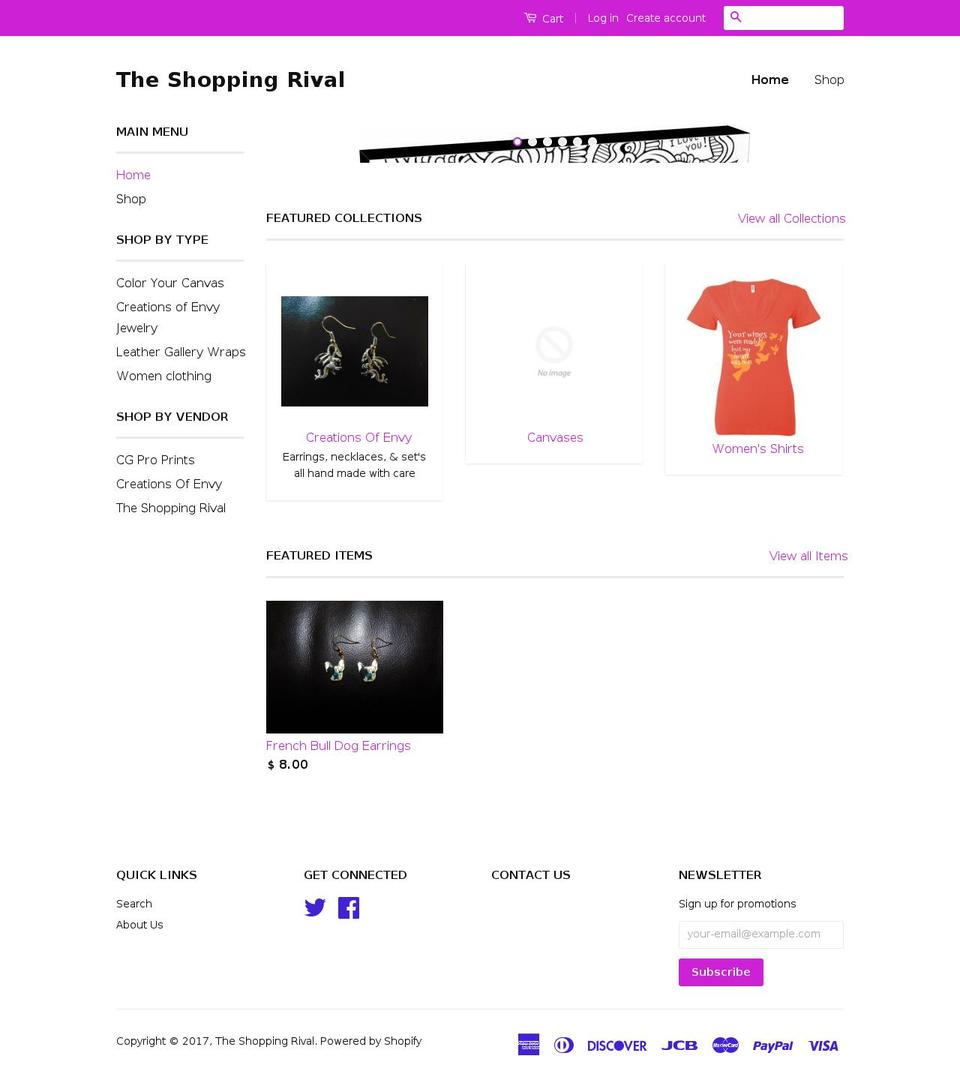 shoppingrival.com shopify website screenshot